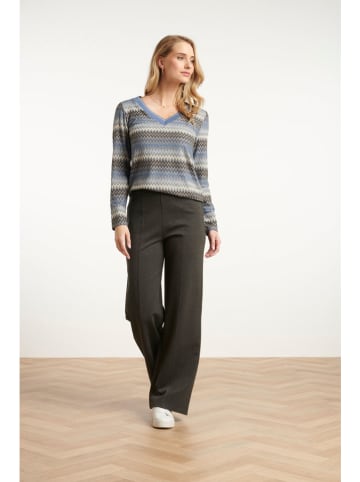 Smashed Lemon Bluse in Hellblau/ Grau