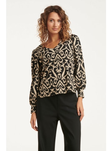 Smashed Lemon Blouse zwart/beige