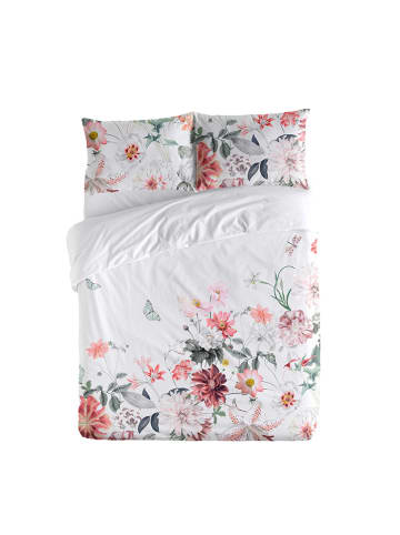 ethere Perkalowa poszwa "Alur" w kolorze białym na kołdrę