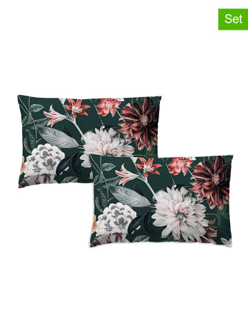 Monsun 2-delige set: kussenslopen "Alur" groen/meerkleurig
