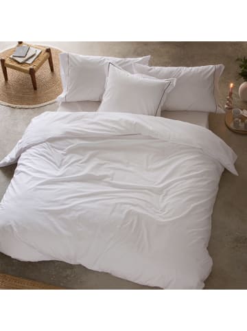 Monsun Perkalowa poszwa "Sakura" w kolorze białym na kołdrę