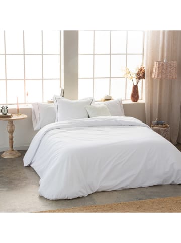 Monsun Perkalowa poszwa "Sakura" w kolorze białym na kołdrę