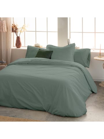 Monsun Perkalowa poszwa "Sakura" w kolorze jasnozielonym na kołdrę