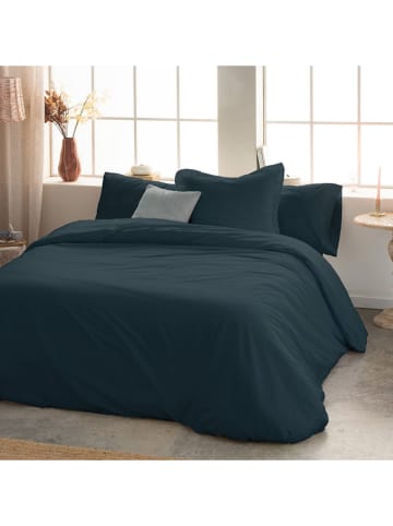 Monsun Perkal hoeslaken "Sakura" petrol