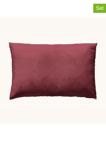 ethere Perkalowe poszewki (2 szt.) "Liso" w kolorze fioletowym na poduszkę