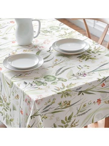 Mint Rugs Obrus "Floral And Tropical Jayla" w kolorze biało-zielono-jasnoróżowym