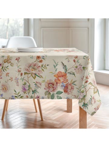 Mint Rugs Obrus "Natural Ankara" w kolorze kremowo-jasnoróżowo-zielonym