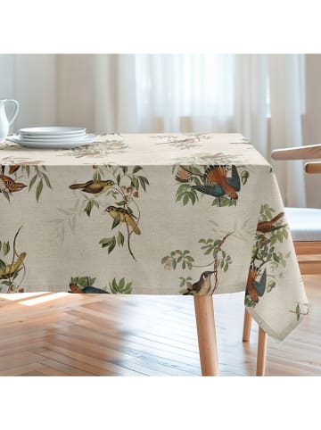 Mint Rugs Tischdecke "Natural Bird" in Creme/ Grün
