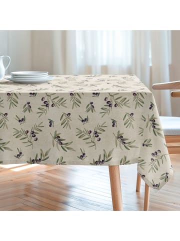 Mint Rugs Tafellaken "Natural Cartagena" crème/groen/paars