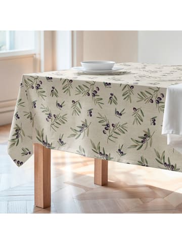 Mint Rugs Tischdecke "Natural Cartagena" in Creme/ Grün/ Lila