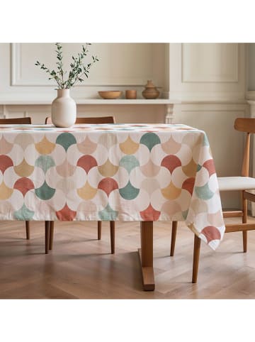 Mint Rugs Tafellaken "Nordic Miren" beige/blauw/bruin