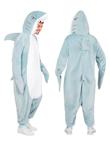 Carnival Party Kombinezon kostiumowy "Shark" w kolorze szaro-białym