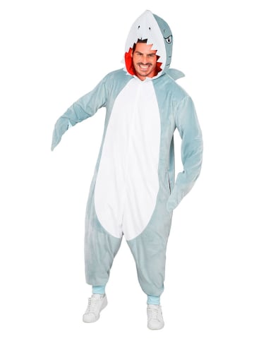 Carnival Party Kombinezon kostiumowy "Shark" w kolorze szaro-białym