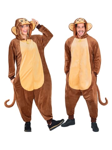 Carnival Party Kostuumpak "Monkey" bruin/beige