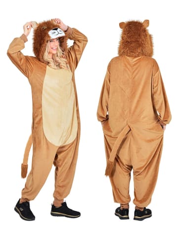 Carnival Party Kostümoverall "Lion" in Hellbraun/ Beige