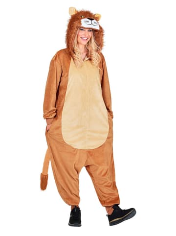 Carnival Party Kostümoverall "Lion" in Hellbraun/ Beige
