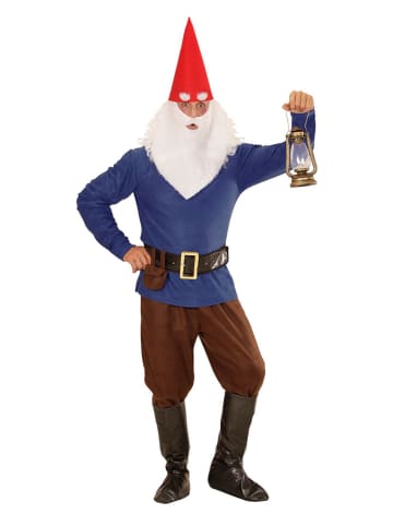 Carnival Party 5-delig pakje "Kabouter" blauw/bruin