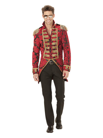 Carnival Party Kostuumblazer "Red Jacquard Parade Coat" rood/goudkleurig