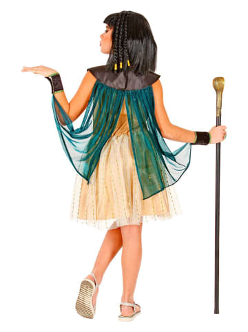 Carnival Party 3-delig kostuum "Egyptische Pharaoh" goudkleurig/blauw