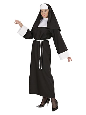 Carnival Party 3tlg. Kostüm "Nun" in Schwarz