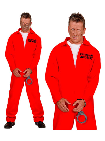 Carnival Party 2-delige kostuum "Inmate" rood