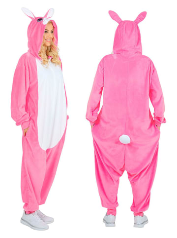 Carnival Party Kostümoverall "Häschen" in Rosa/ Weiß