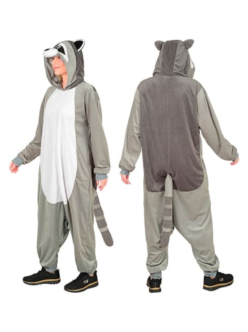 Carnival Party Kombinezon kostiumowy "Raccoon" w kolorze biało-szarym