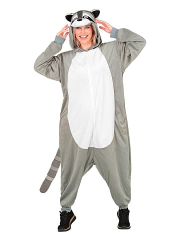 Carnival Party Kombinezon kostiumowy "Raccoon" w kolorze biało-szarym