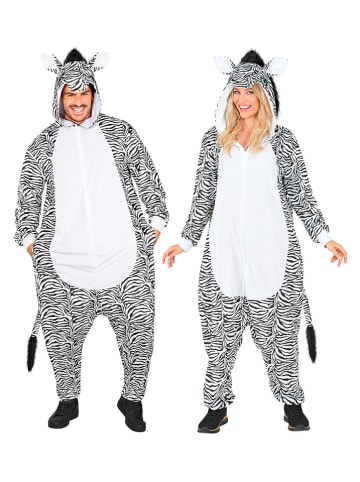 Carnival Party Kombinezon kostiumowy "Zebra" w kolorze biało-szarym