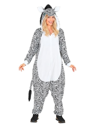 Carnival Party Kombinezon kostiumowy "Zebra" w kolorze biało-szarym