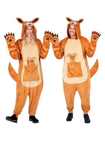 Carnival Party Kostümoverall "Känguru" in Hellbraun/ Beige