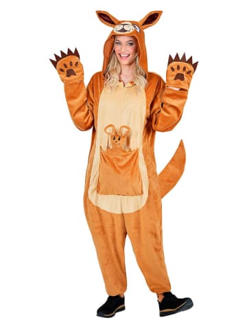Carnival Party Kostümoverall "Känguru" in Hellbraun/ Beige