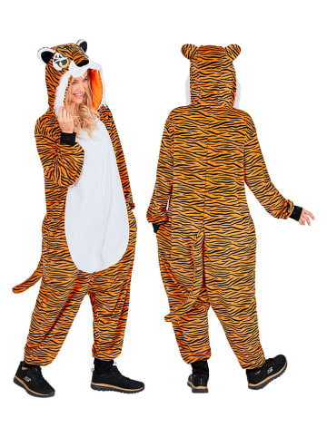 Carnival Party Kombinezon kostiumowy "Tiger" w kolorze pomarańczowo-białym