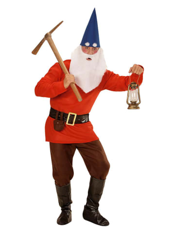 Carnival Party 5-częściowy kostium w kolorze brązowo-czerwonym