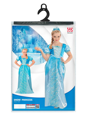 Carnival Party 2tlg. Kostüm "Schneeprinzessin" in Hellblau