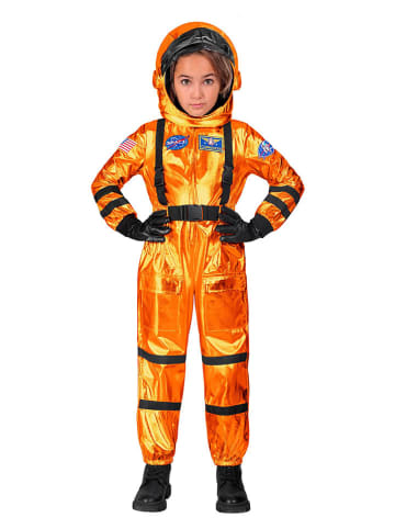 Carnival Party 2tlg. Kostüm "Orangener Astronaut" in Orange