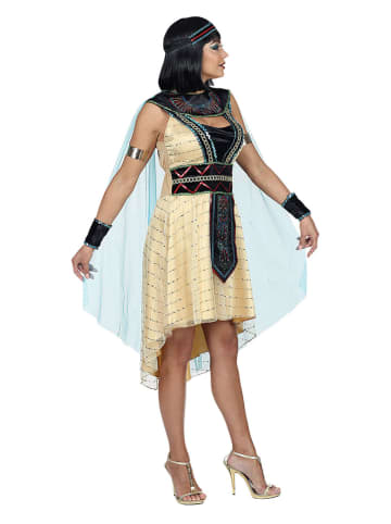 Carnival Party 3-delig kostuum "Egyptische Koningin" beige/lichtblauw