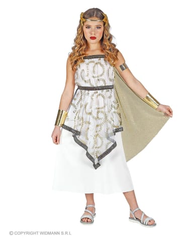 Carnival Party 4-częściowy kostium w kolorze złoto-białym