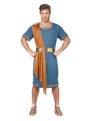 Carnival Party 3-częściowy kostium w kolorze jasnobrązowo-niebieskim