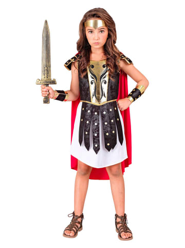 Carnival Party 4-delige kostuum "Romeinse centurion" wit/rood/zwart