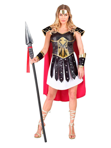 Carnival Party 4-delige kostuum "Romeinse centurion" wit/zwart/rood