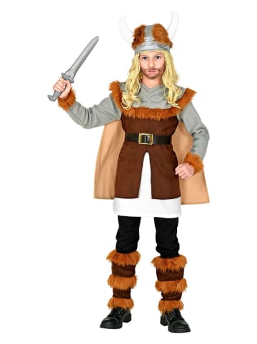 Carnival Party 6-delig kostuum "Vikinger" bruin