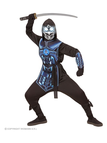 Carnival Party 5-delig kostuum "Cyber Ninja" zwart