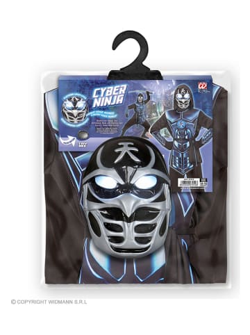 Carnival Party 5-częściowy kostium "Cyber Ninja" w kolorze czarnym