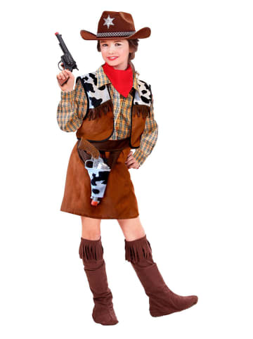 Carnival Party 5-częściowy kostium "Cowgirl" w kolorze brązowym