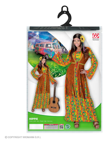 Carnival Party 2tlg. Outfit "Hippie" in Bunt/ Hellbraun