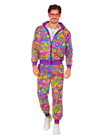 Carnival Party 2-częściowy kostium "Party" w kolorze fioletowym ze wzorem