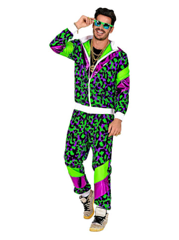 Carnival Party 2-częściowy kostium "80's tracksuit" w kolorze zielonym