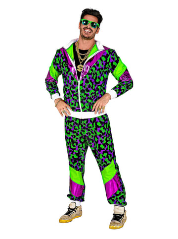 Carnival Party 2-częściowy kostium "80's tracksuit" w kolorze zielonym