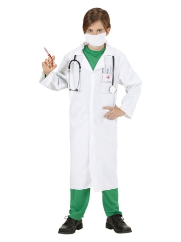 Carnival Party 2-delig kostuum "Dokter" wit